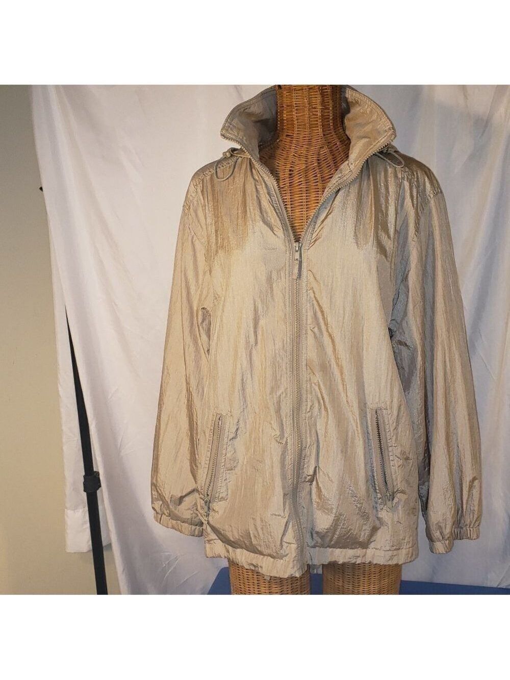 Ladies NEYELLE Jacket w/Zippered Hood in Champagne - S